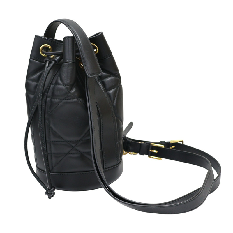 黑色 Macrocannage Cannage牛皮 Backpack 後背包【Dior 迪奧】 M3350UHOW-1
