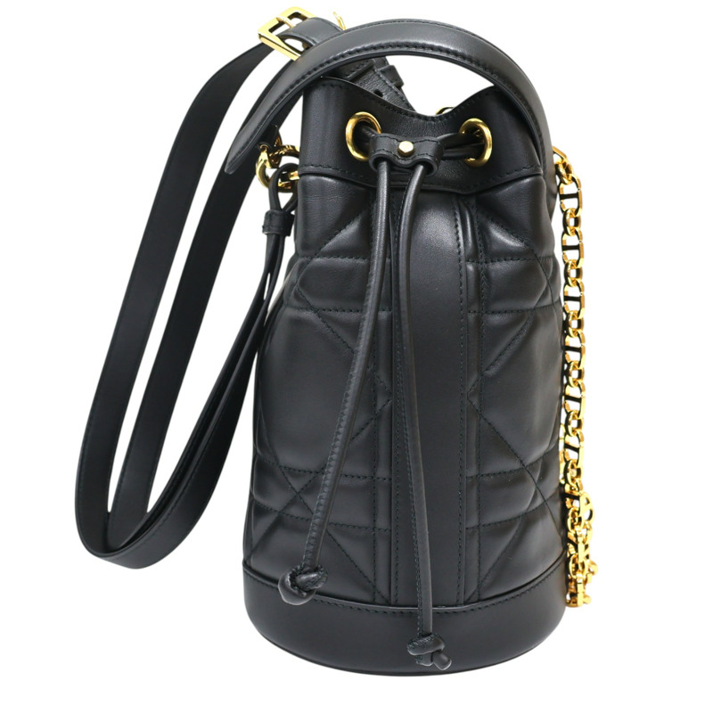 黑色 Macrocannage Cannage牛皮 Backpack 後背包【Dior 迪奧】 M3350UHOW-3