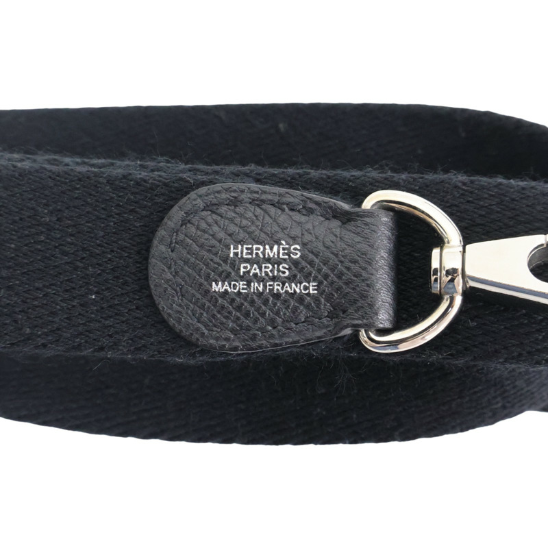 黑色 Epsom牛皮 Mini Evelyne 肩背包 A刻 銀扣【HERMES 愛馬仕】-7