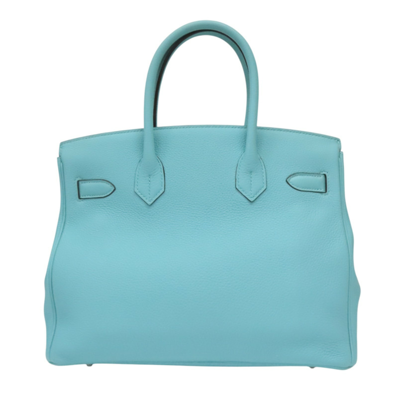 環礁藍 TOGO牛皮 Birkin 30 柏金包 手提包 T刻 銀扣【HERMES 愛馬仕】-1