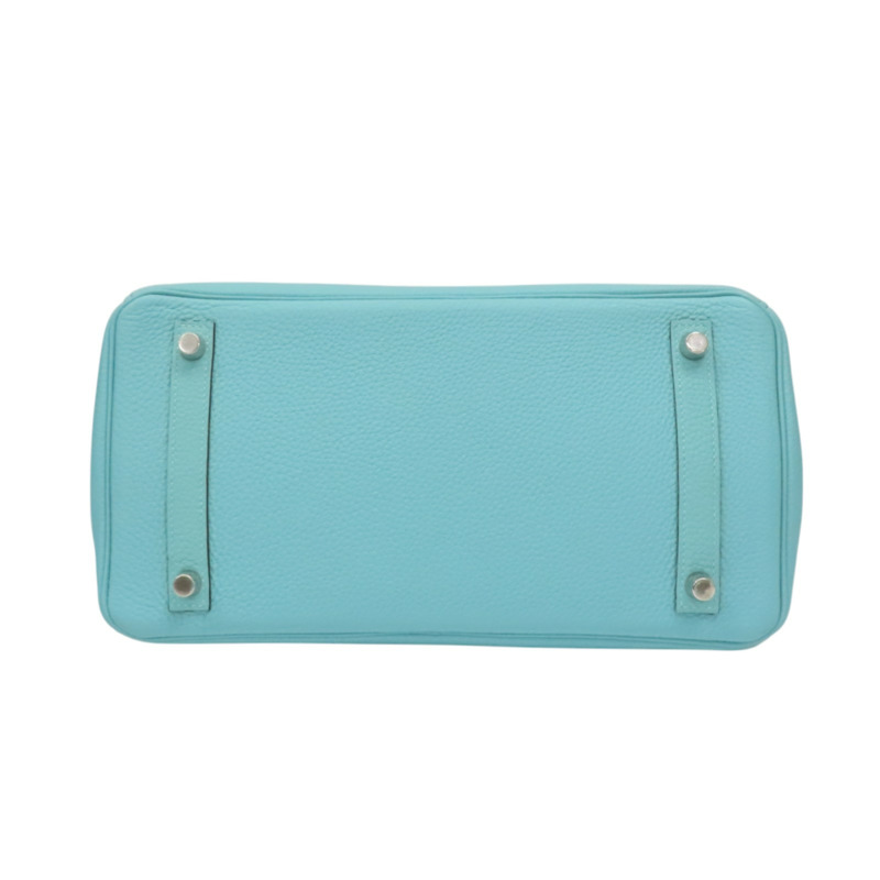 環礁藍 TOGO牛皮 Birkin 30 柏金包 手提包 T刻 銀扣【HERMES 愛馬仕】-3