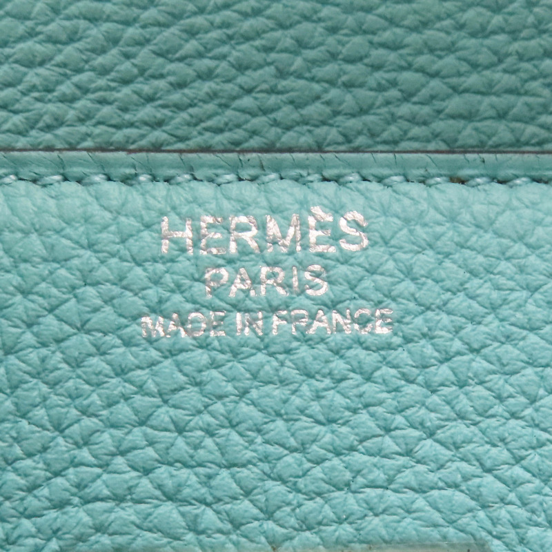 環礁藍 TOGO牛皮 Birkin 30 柏金包 手提包 T刻 銀扣【HERMES 愛馬仕】-7