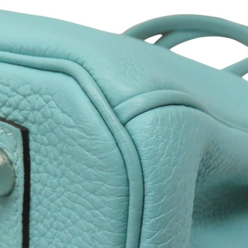 環礁藍 TOGO牛皮 Birkin 30 柏金包 手提包 T刻 銀扣【HERMES 愛馬仕】-11