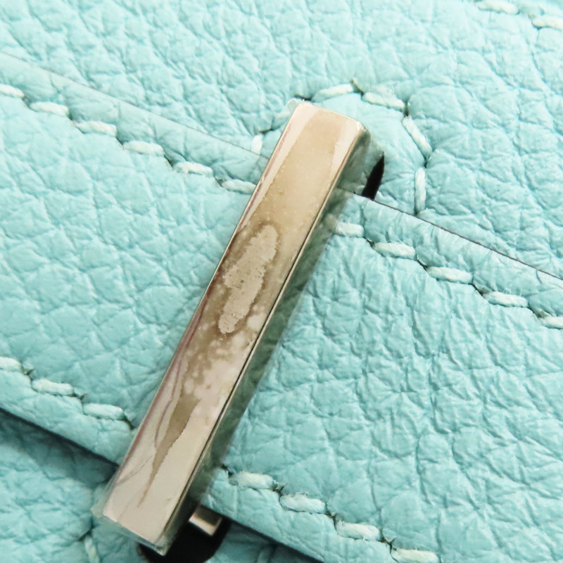 環礁藍 TOGO牛皮 Birkin 30 柏金包 手提包 T刻 銀扣【HERMES 愛馬仕】-14