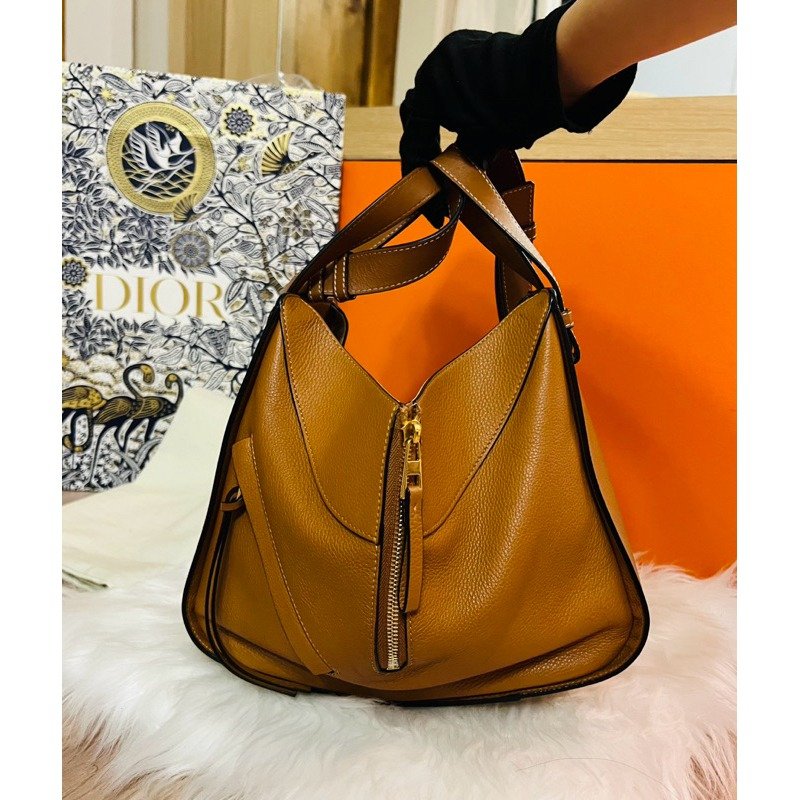 🌟Loewe Hammock 棕色 皮革吊床包 小號 9成新美品-2