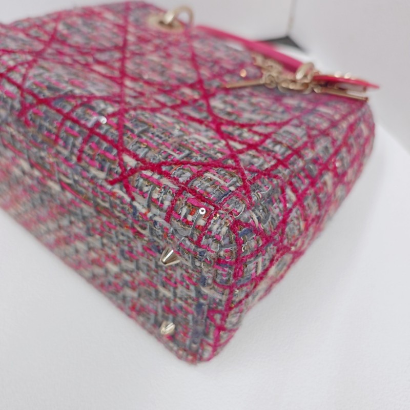 💕 Dior 戴妃 限量版粗花呢 重工毛線針織款-6