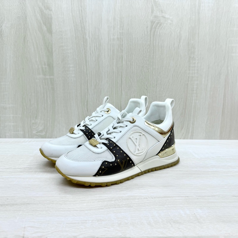 LV老花拚白底run away運動鞋1A4XNH-1