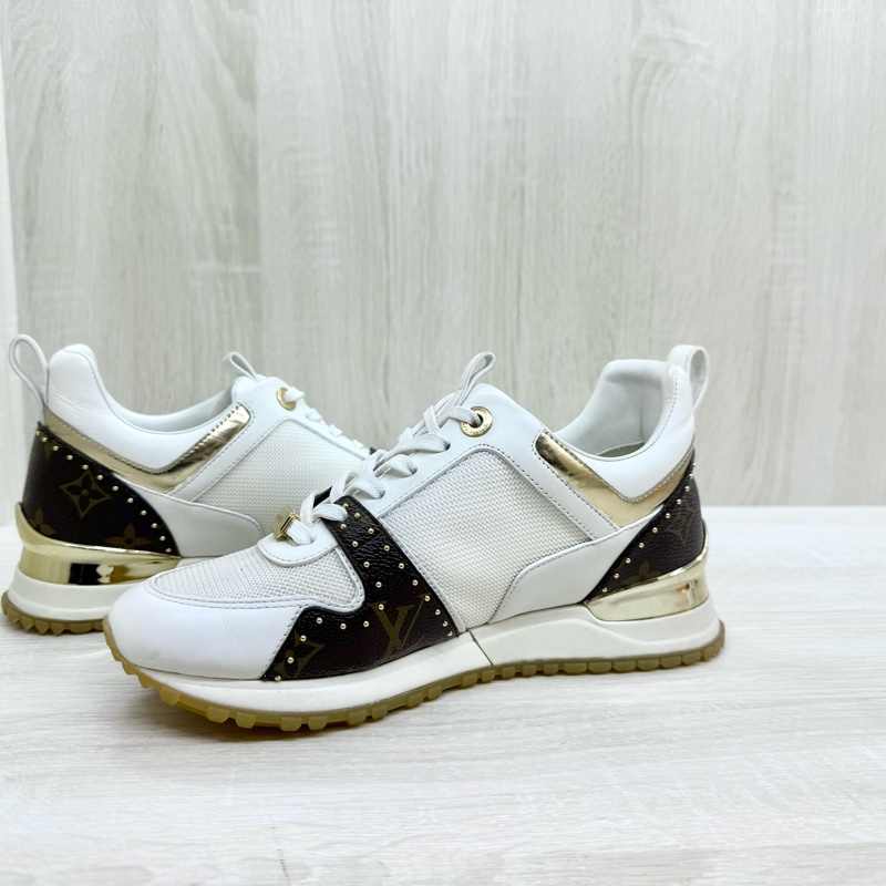 LV老花拚白底run away運動鞋1A4XNH-7