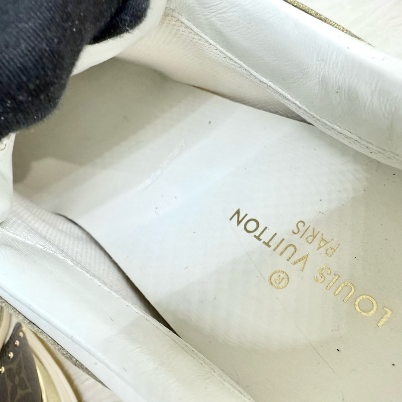 LV老花拚白底run away運動鞋1A4XNH-8