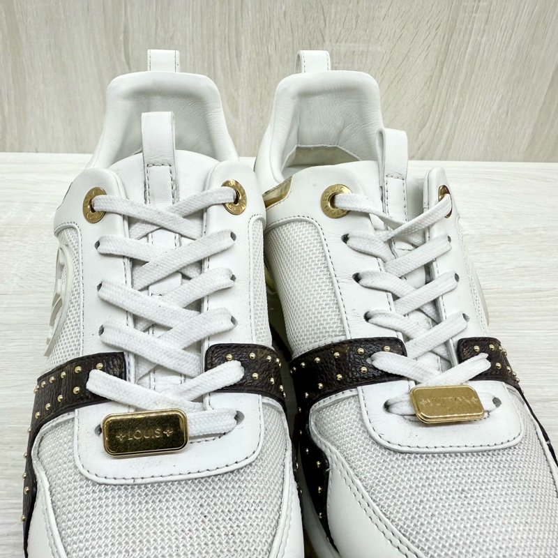 LV老花拚白底run away運動鞋1A4XNH-10