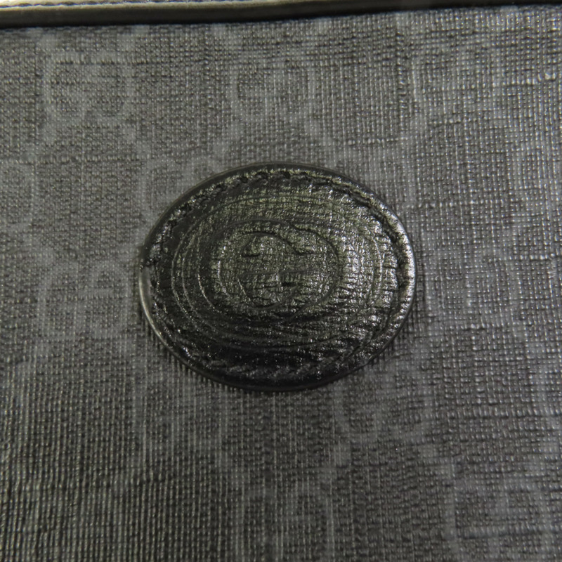 GUCCI 塗層帆布Shoulder Bag銀扣肩背袋-7