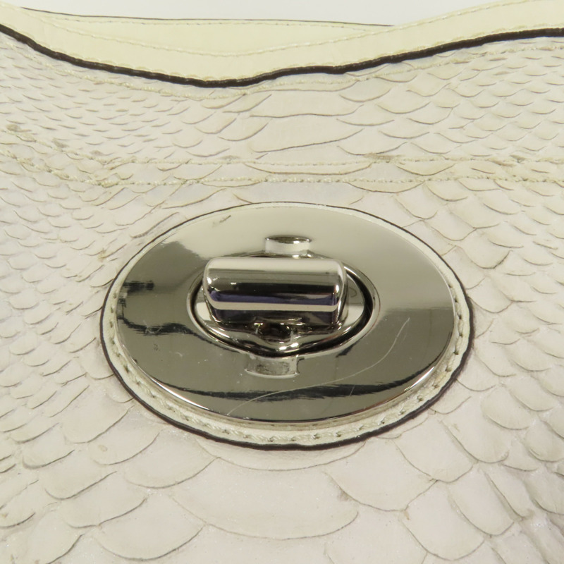 COACH 牛皮皮革2way Shoulder Bag銀扣手挽肩背兩用袋-8