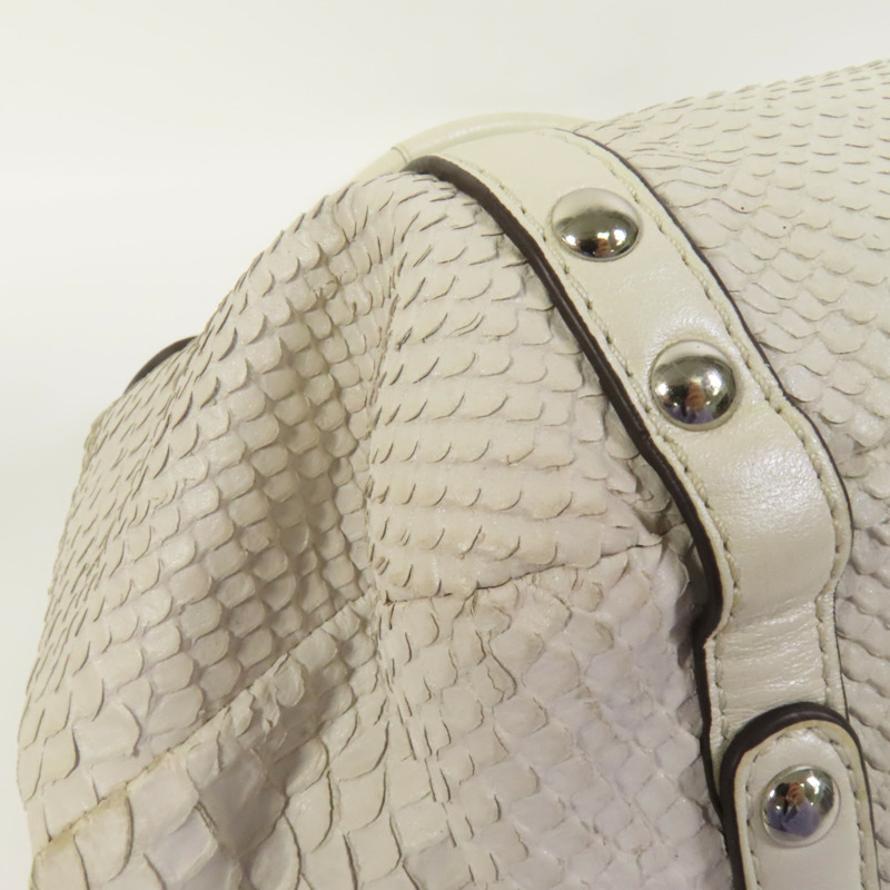 COACH 牛皮皮革2way Shoulder Bag銀扣手挽肩背兩用袋-14