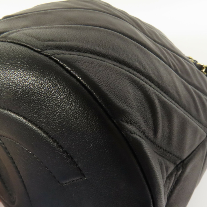 CHANEL 羊皮皮革Chain Shoulder Bag金扣肩背袋-10