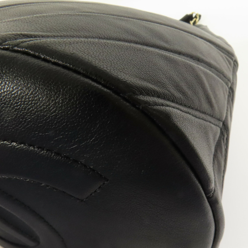 CHANEL 羊皮皮革Chain Shoulder Bag金扣肩背袋-12