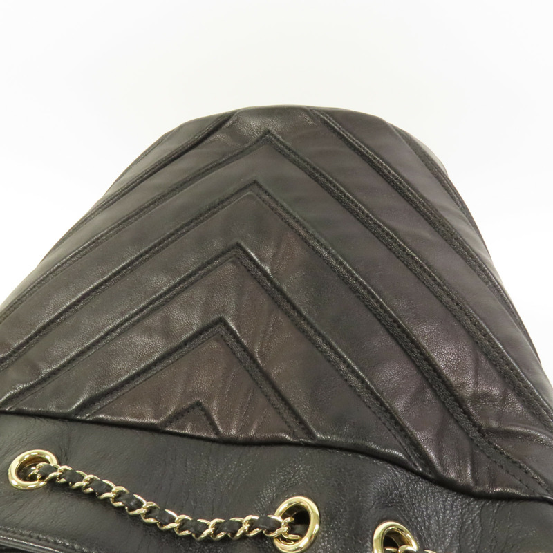 CHANEL 羊皮皮革Chain Shoulder Bag金扣肩背袋-13