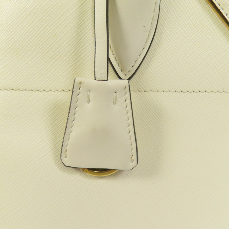 PRADA Saffiano皮革Shoulder Bag金扣手挽肩背兩用袋-11