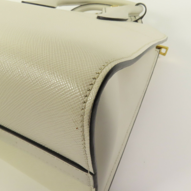 PRADA Saffiano皮革Shoulder Bag金扣手挽肩背兩用袋-14