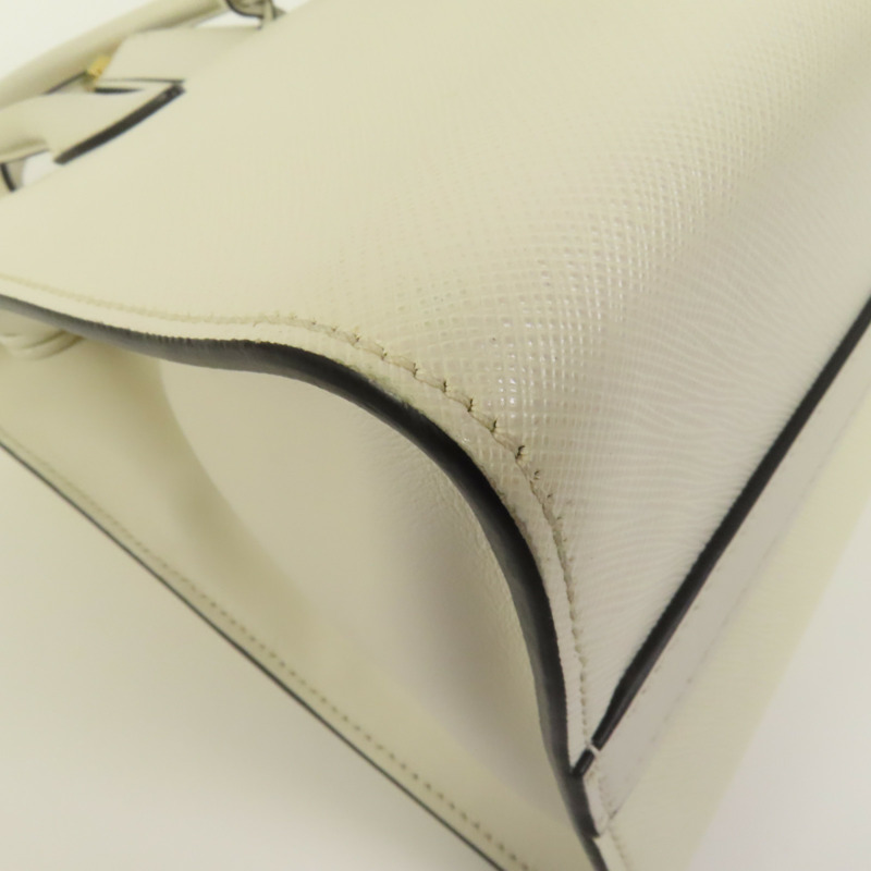 PRADA Saffiano皮革Shoulder Bag金扣手挽肩背兩用袋-16