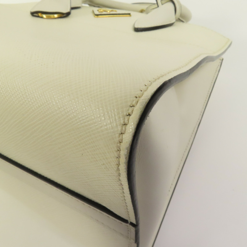 PRADA Saffiano皮革Shoulder Bag金扣手挽肩背兩用袋-17