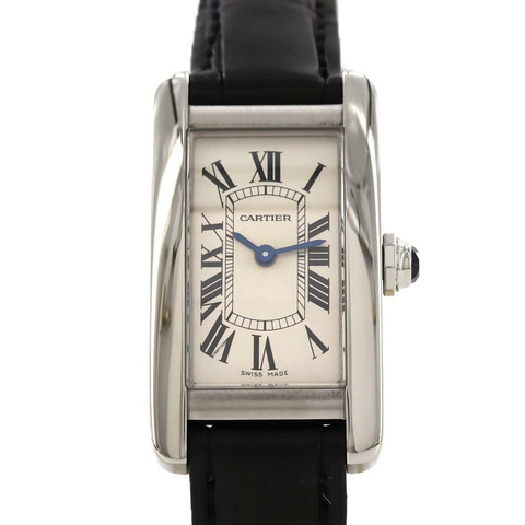 卡地亞 Tank Américaine SM WSTA0016 不銹鋼石英錶