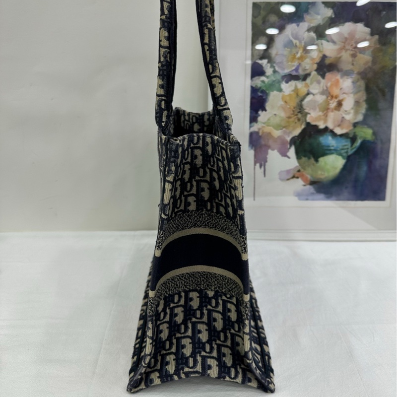 Dior 迪奧 Oblique系列托特包 tote 老花 20年中號-3