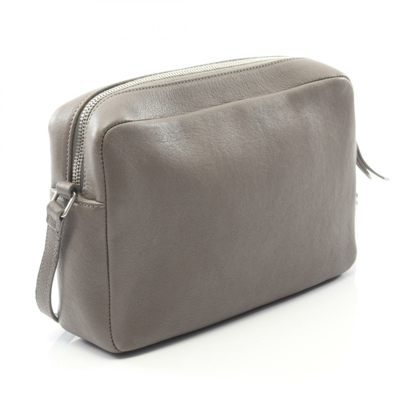 SAINT LAURENT PARIS LOU 相機單肩斜背包，米色皮革，二手女款-1