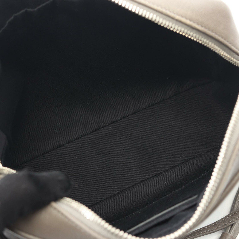 SAINT LAURENT PARIS LOU 相機單肩斜背包，米色皮革，二手女款-4