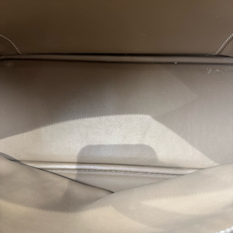 Hermes 大象灰保齡球Bolide 31 TC皮、銀鎖可手提、單肩-11