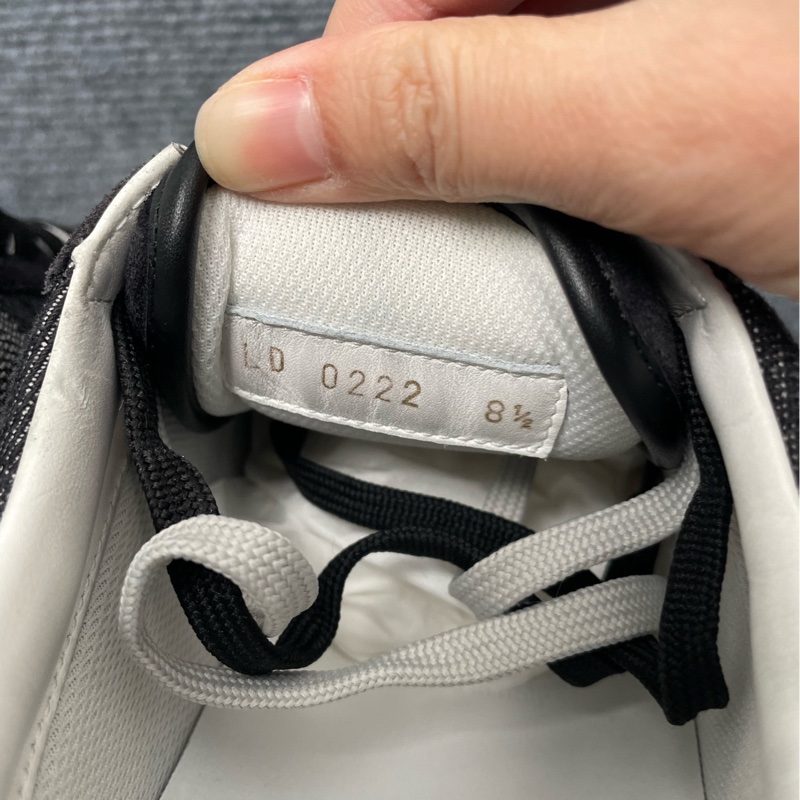 97新LV 黑灰色棋盤格帆布板鞋42.5碼-3