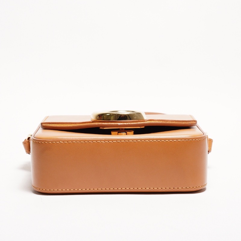 Chloé mini C 小方手提包（焦糖色）-4