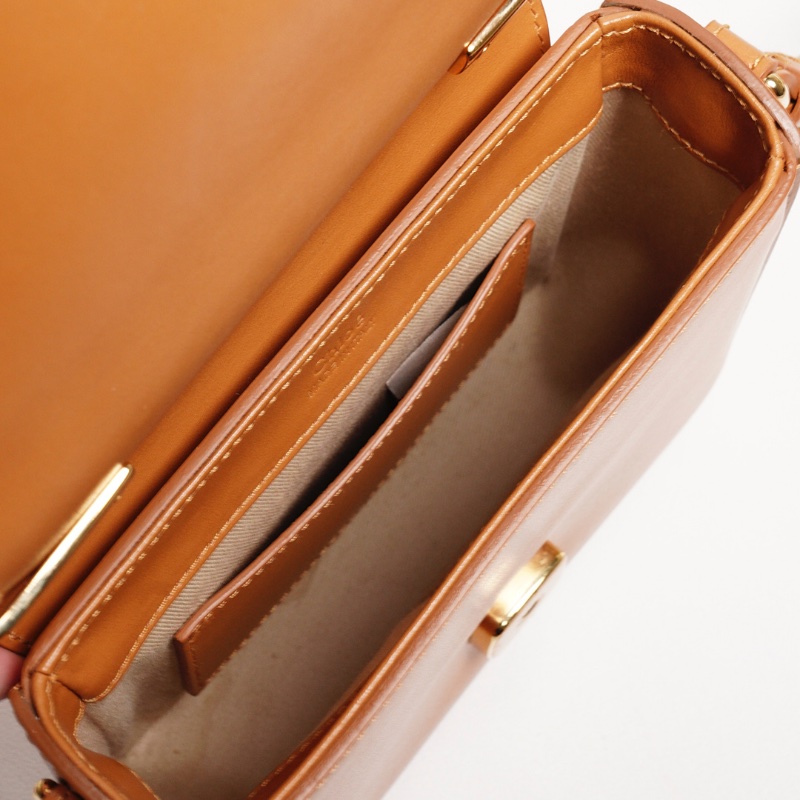 Chloé mini C 小方手提包（焦糖色）-9