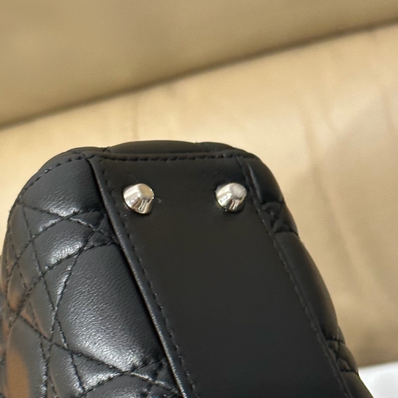 (已保留)大全配🈶購證❤️ Dior #lady #黑銀 #戴妃包 #三格-29