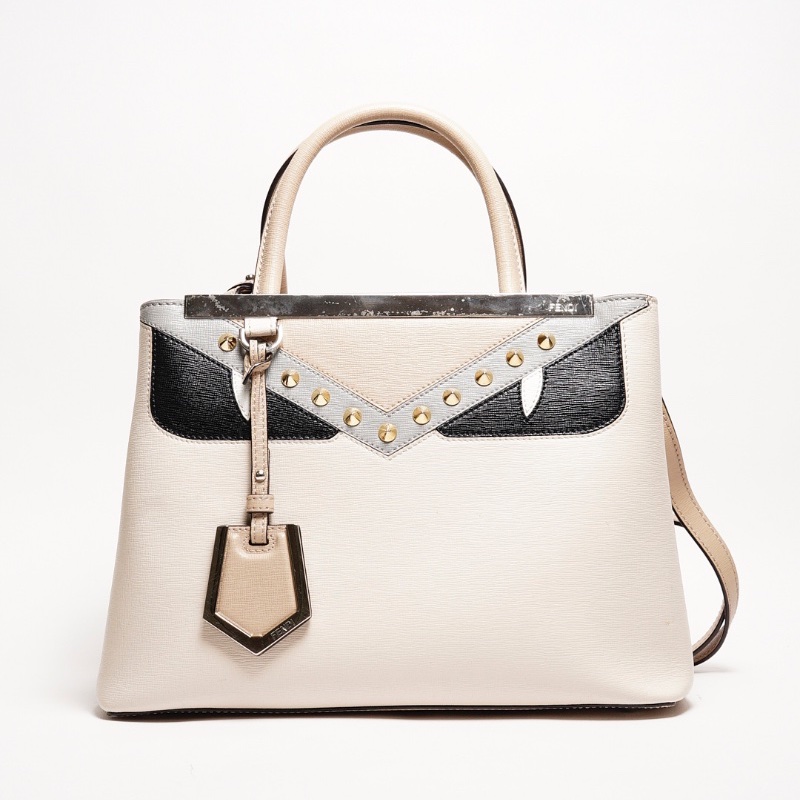 FENDI 拚色怪物包（附背帶）-0