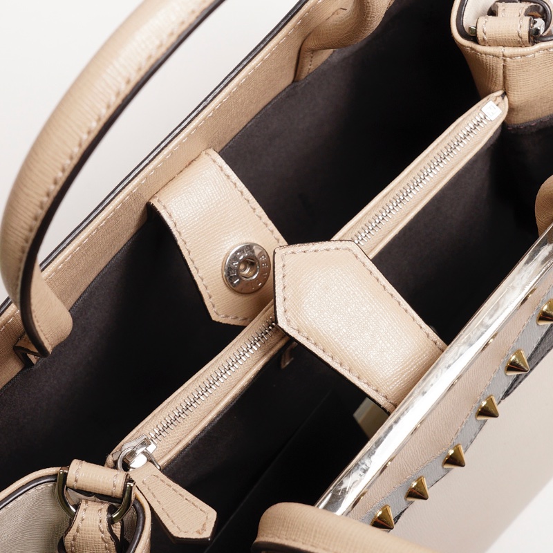 FENDI 拚色怪物包（附背帶）-16