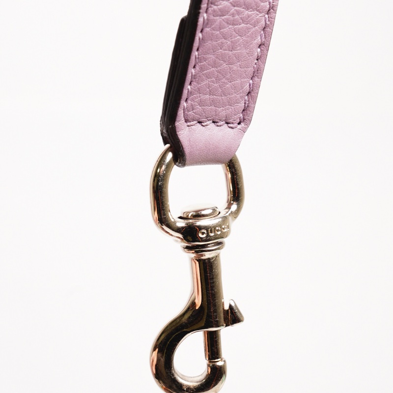 GUCCI 荔枝皮竹節手提包(附背帶）-15