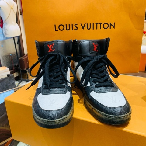 LV/路易威登 rivoli 拼色高幫運動鞋 40碼 99新