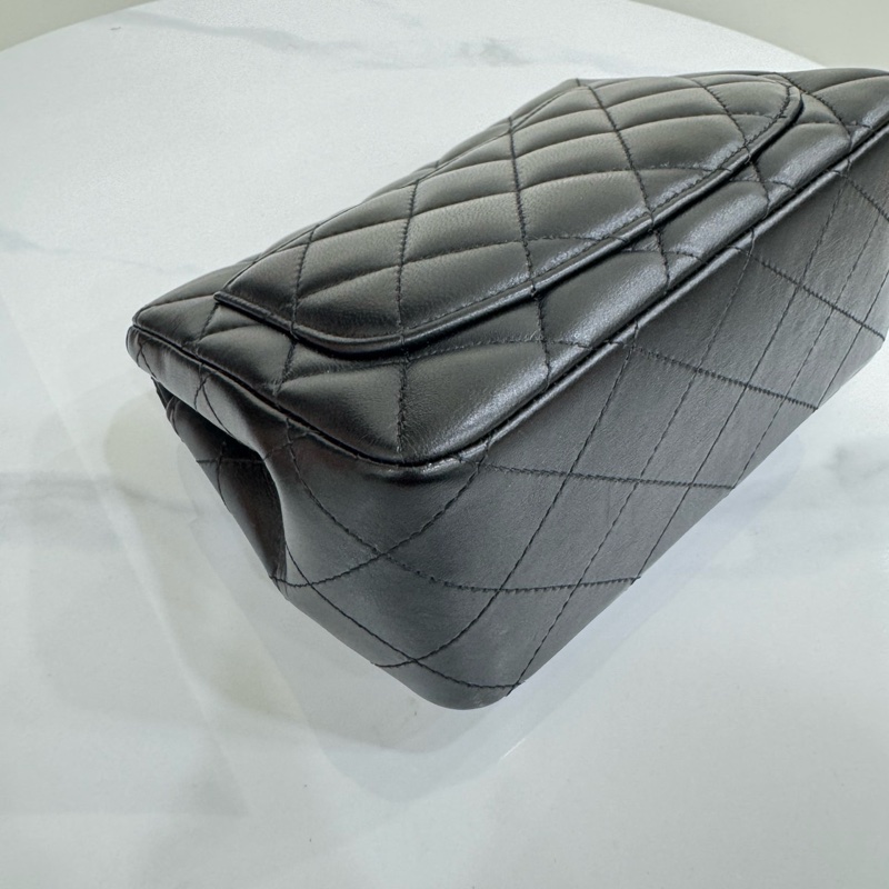 JK國際二手精品 ✨Chanel經典方胖 黑色 芯片款-8