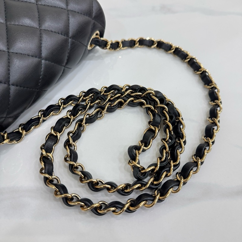 JK國際二手精品 ✨Chanel經典方胖 黑色 芯片款-14