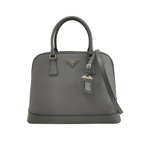 Prada Promenade牛皮純色三角徽標三角徽標斜挎包單肩包