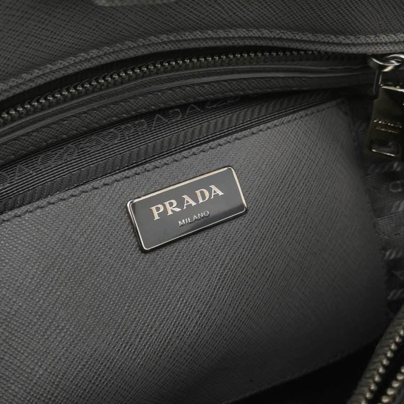 Prada Promenade牛皮純色三角徽標三角徽標斜挎包單肩包-7