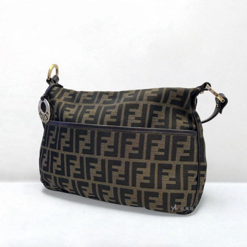 Fendi 滿版緹花布肩背包-3