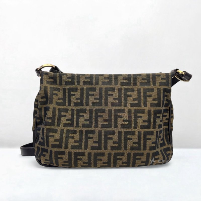 Fendi 滿版緹花布肩背包-4