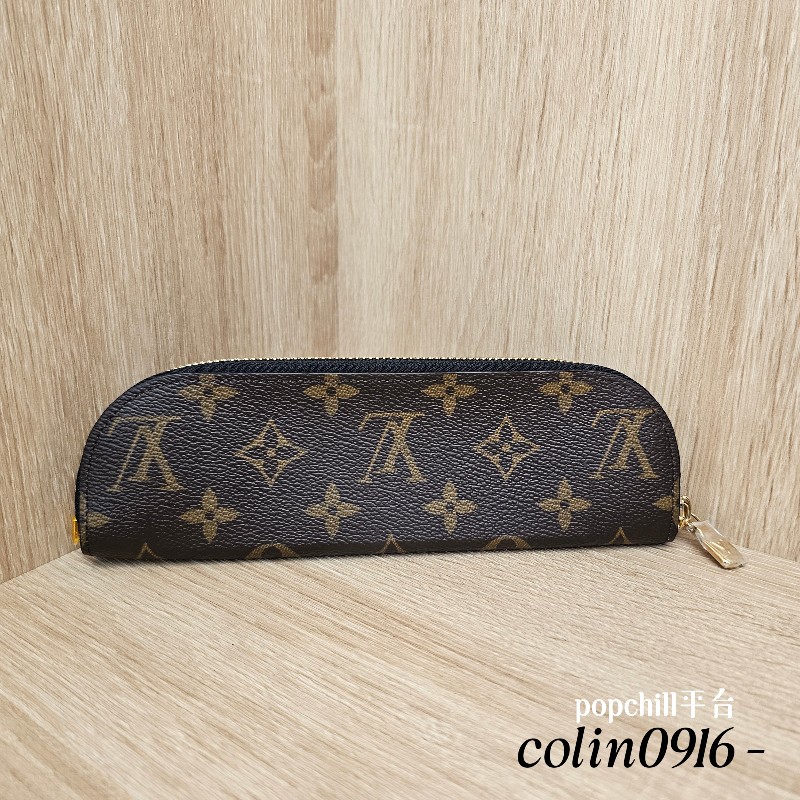 [未使用新品❣️可當交換禮物] LV老花Charlotle金釦拉鏈筆袋-0