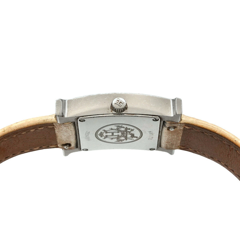 愛馬仕 H Watch HH1 210 女士銀色和白色石英錶-4