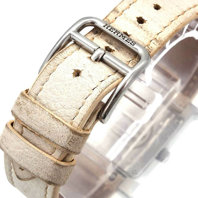 愛馬仕 H Watch HH1 210 女士銀色和白色石英錶-6