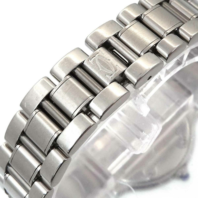 卡地亞 Must 21 Vantianne W10109T2 女士銀色石英腕錶-5