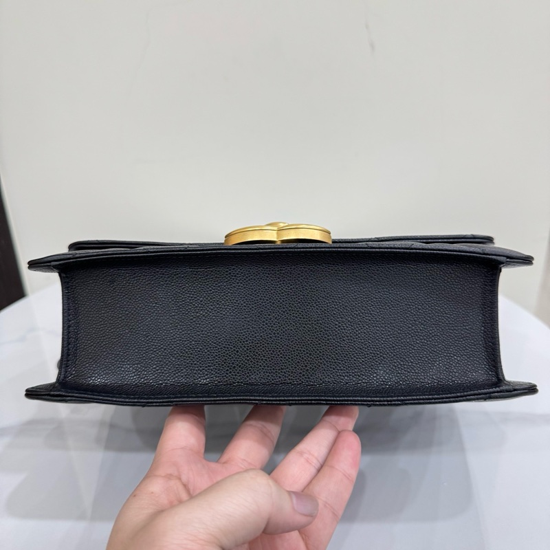 JK國際二手精品✨Chanel大雙C荔枝粗鍊包 25cm 芯片款-9