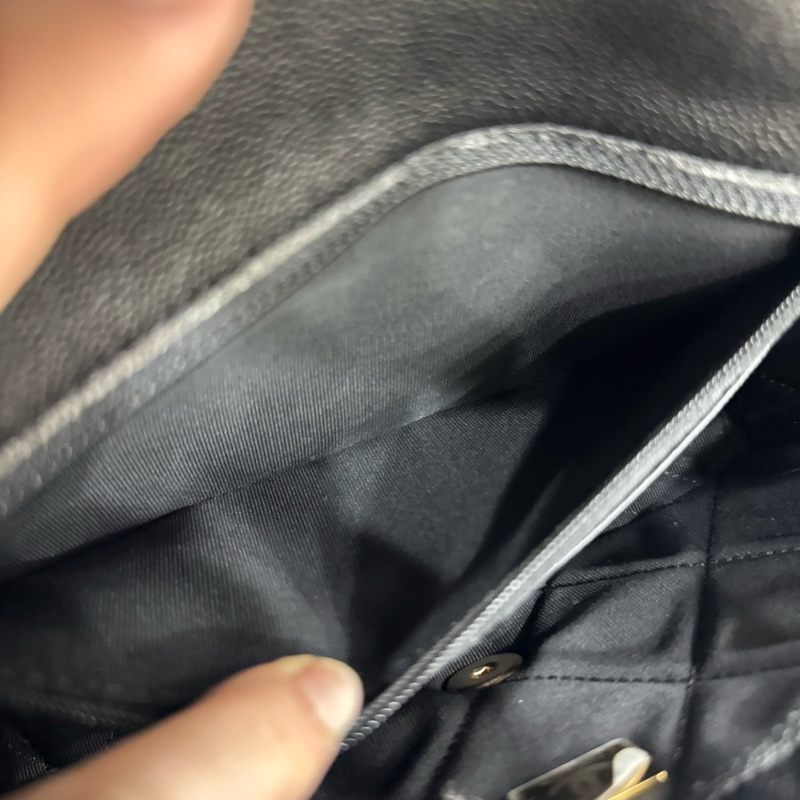 JK國際二手精品✨Chanel大雙C荔枝粗鍊包 25cm 芯片款-15