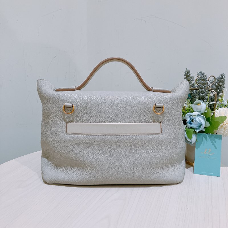 TK1896 Hermes 愛馬仕 單肩 手挽 手拎 冰川灰 奶油白 休閑 慵懶感 2424 29cm 8L Beton x I2 Nata xGHW Togo and Swift-1